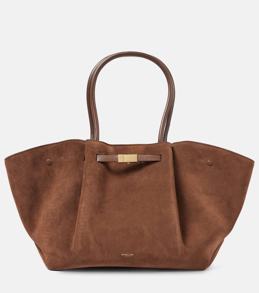 Сумка-тоут из замши New York Demellier, цвет mocha
Сумка-тоут из замши New York Demellier, цвет mocha