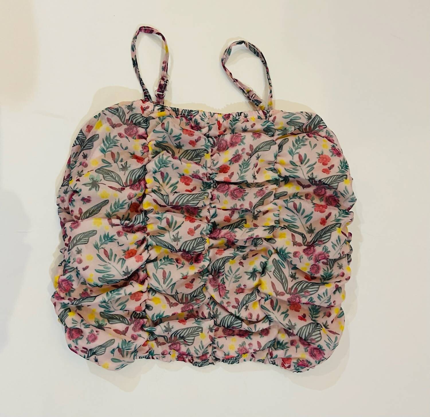 Розовый топ со сборками с цветочным принтом Flowers By Zoe, розовый
Розовый топ со сборками с цветочным принтом Flowers By Zoe, розовый