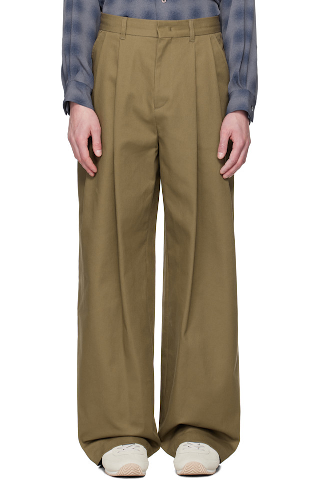 Эксклюзивные коричневые брюки из твила Ssense System, цвет br
Эксклюзивные коричневые брюки из твила Ssense System, цвет br