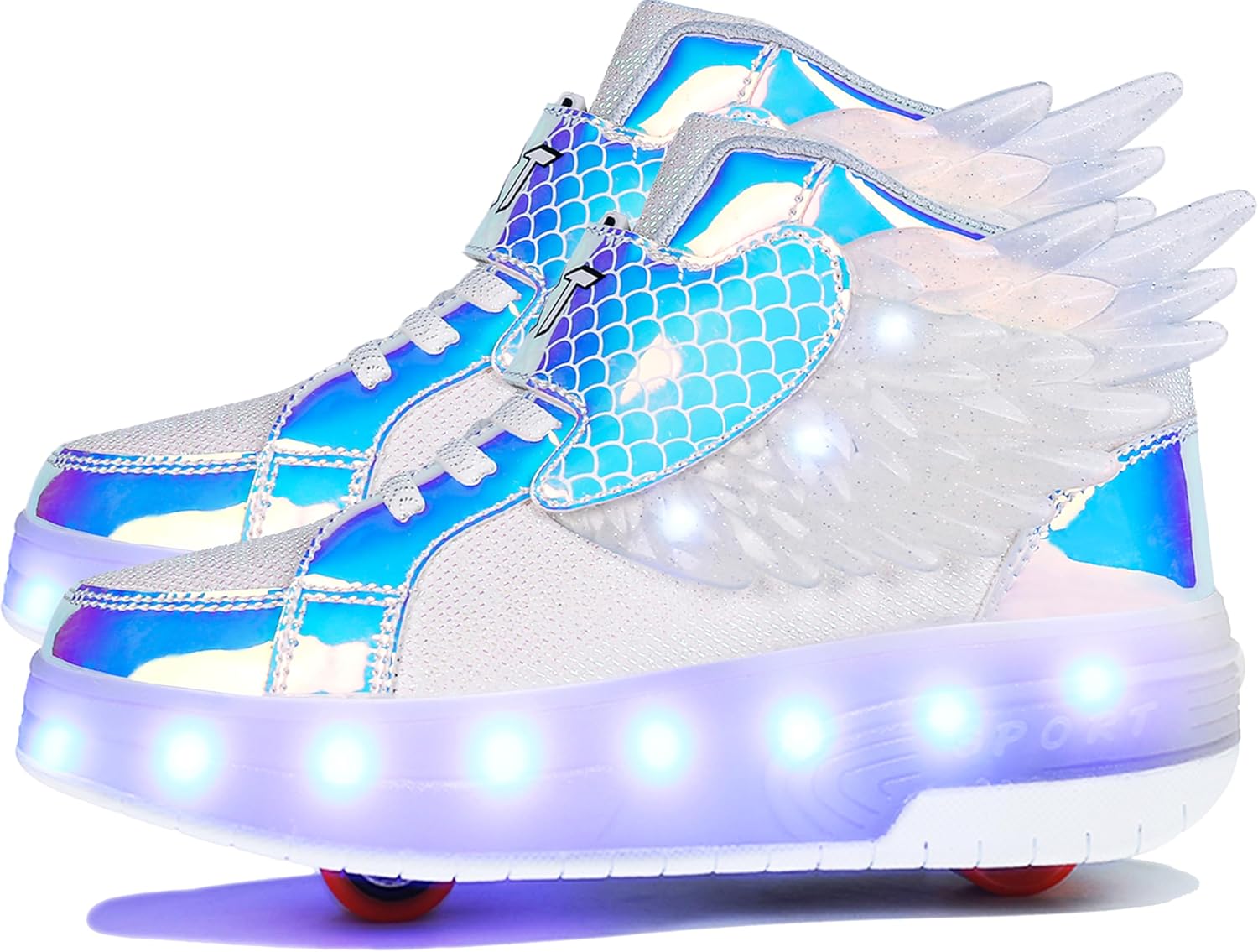 Детские роликовые кроссовки Aikuass с USB-подзарядкой и светящейся LED-подсветкой для мальчиков и девочек, белый
Детские роликовые кроссовки Aikuass с USB-подзарядкой и светящейся LED-подсветкой для мальчиков и девочек, белый
