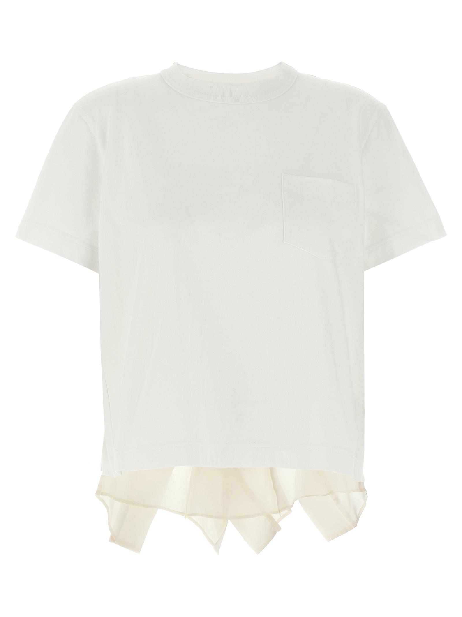 Футболка с оборками SACAI, белый
Футболка с оборками SACAI, белый