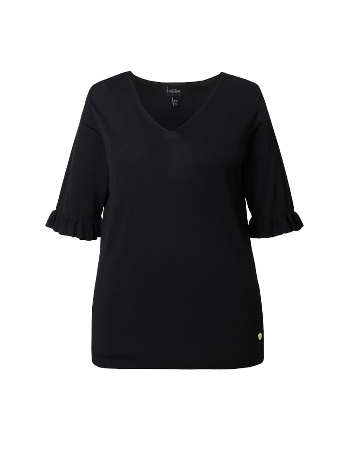 Свитер Ulla Popken, черный 
Свитер Ulla Popken, черный