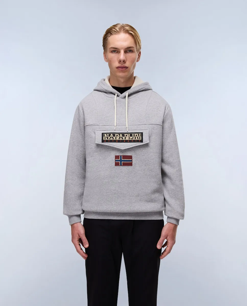 Мужская толстовка с капюшоном темно-синего цвета Napapijri
Мужская толстовка с капюшоном темно-синего цвета Napapijri