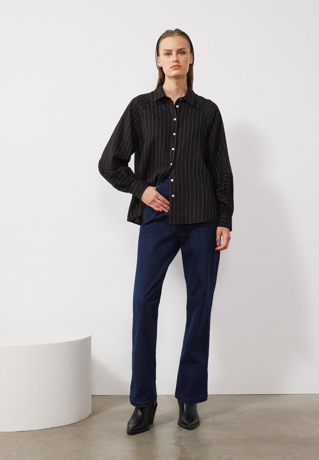 Блузка на пуговицах Anna Field, черный
Блузка на пуговицах Anna Field, черный