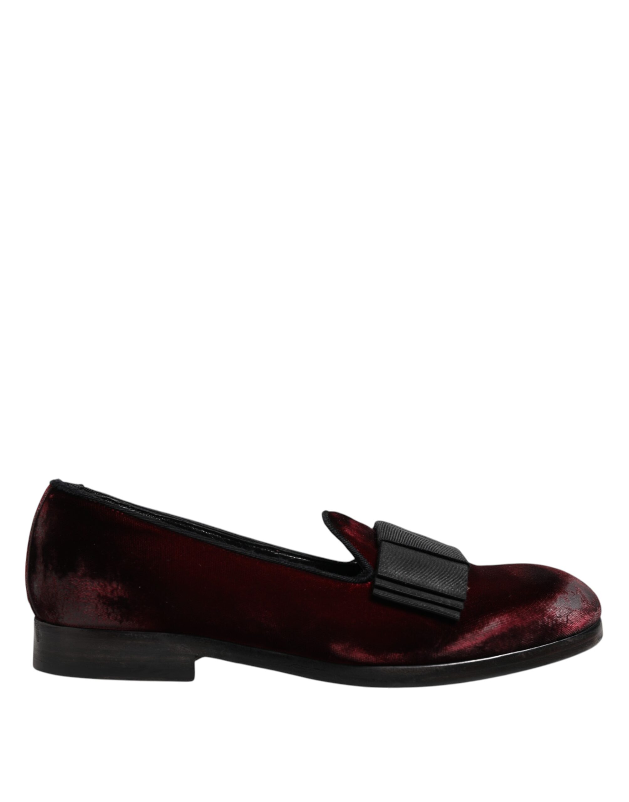 Мужские туфли-лоферы Red Velvet Slip On Dolce & Gabbana, красный 
Мужские туфли-лоферы Red Velvet Slip On Dolce & Gabbana, красный