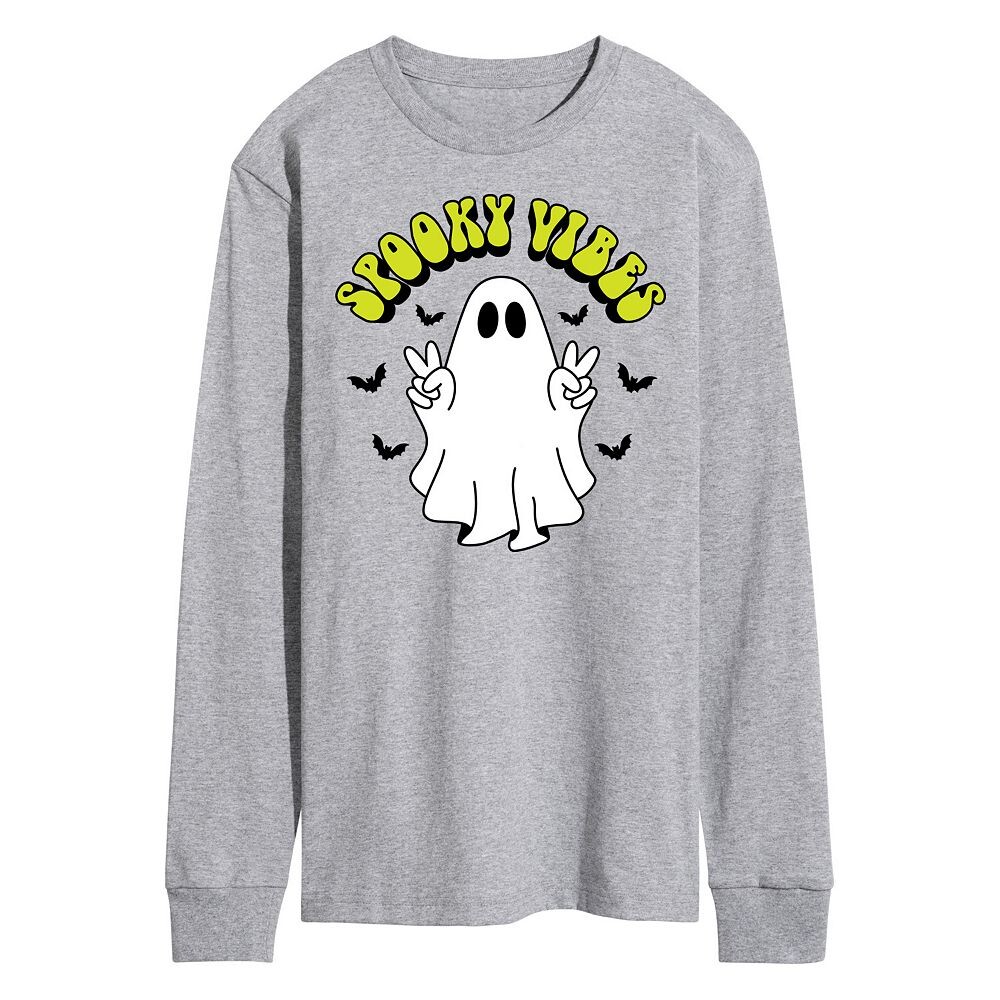 Мужская футболка с длинными рукавами и рисунком Spooky Vibes Ghost Licensed Character, серый
Мужская футболка с длинными рукавами и рисунком Spooky Vibes Ghost Licensed Character, серый