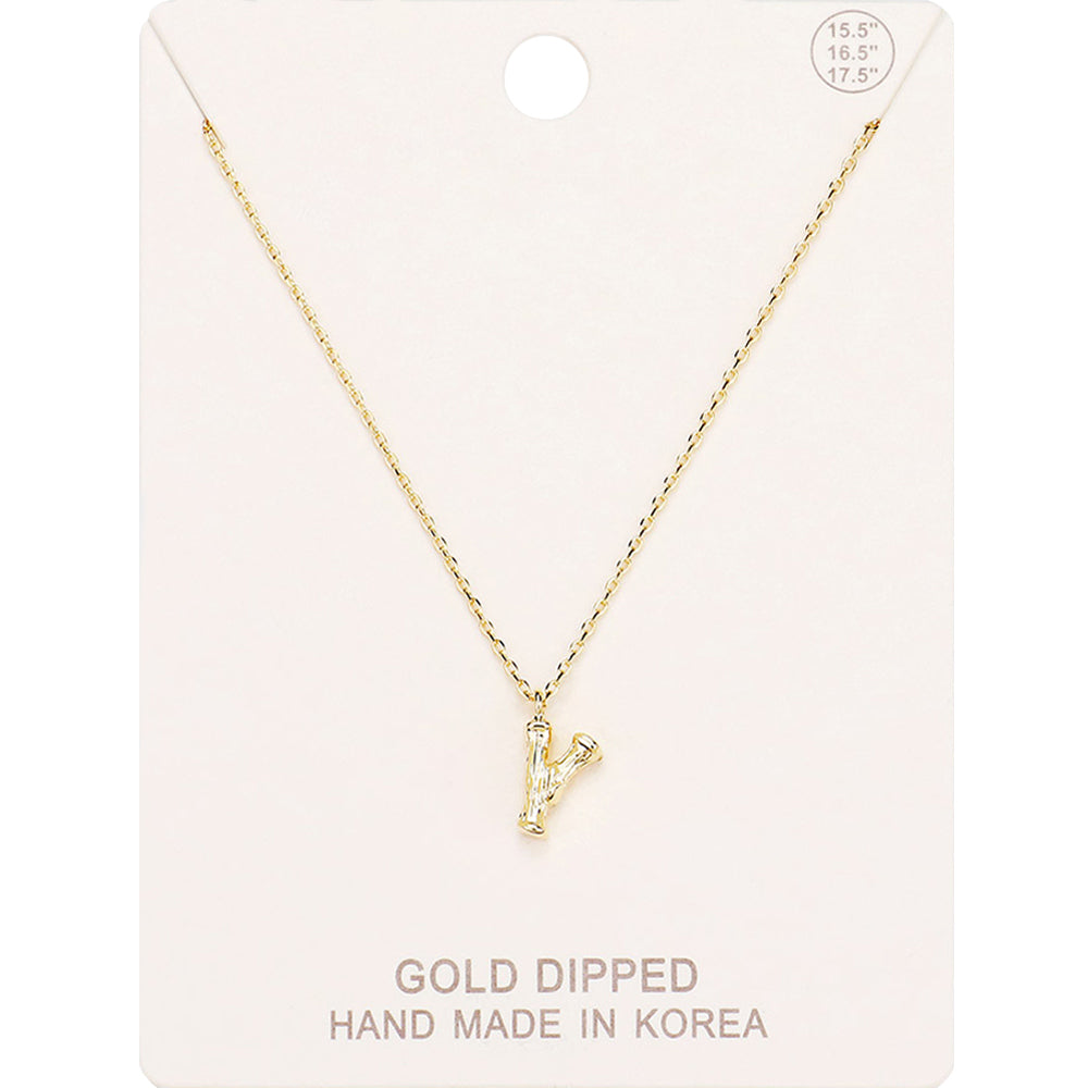 -Y- Ожерелье из металла с подвеской в виде инициала, покрытого золотом, с монограммой - золото Fashnzfab, золотой
-Y- Ожерелье из металла с подвеской в виде инициала, покрытого золотом, с монограммой - золото Fashnzfab, золотой