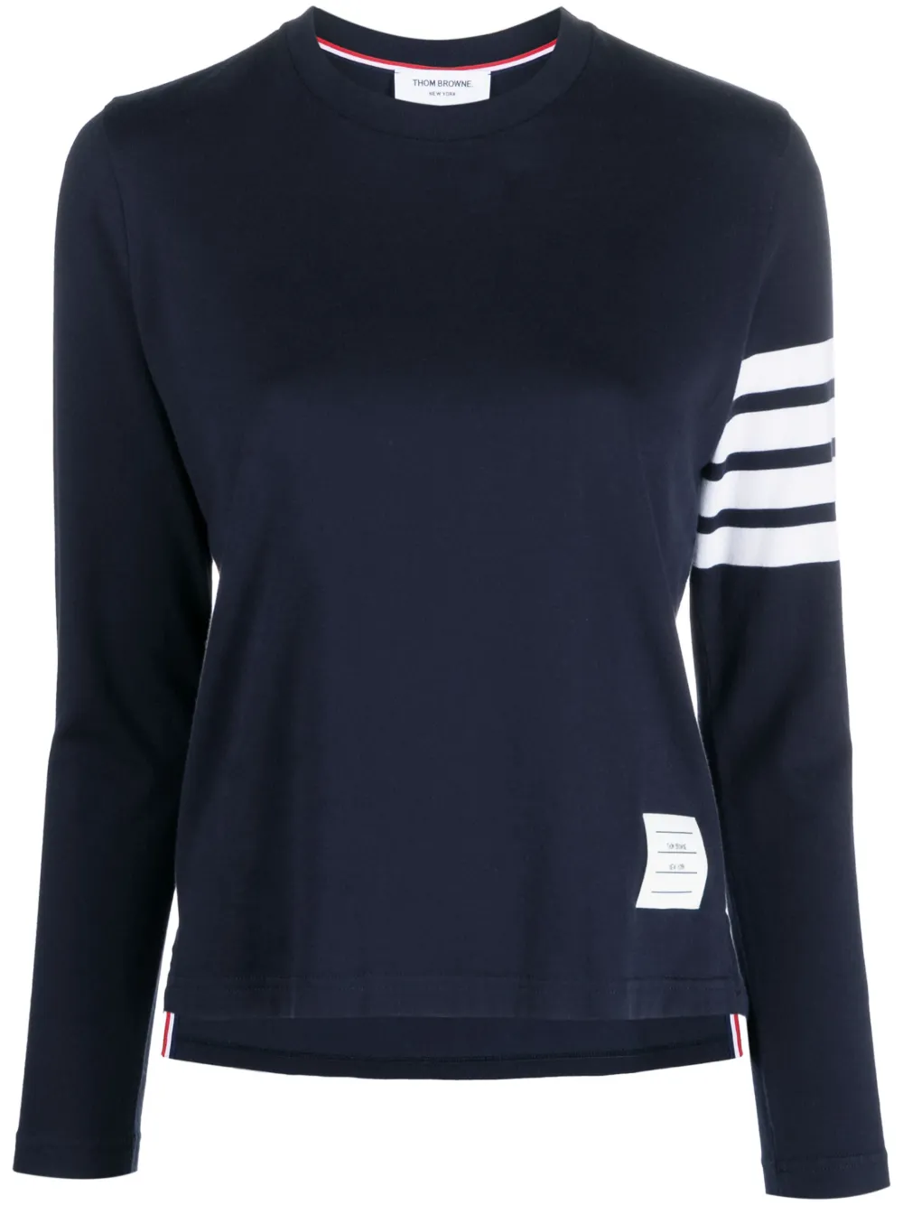 Футболка с полосками 4-Bar и принтом THOM BROWNE, синий
Футболка с полосками 4-Bar и принтом THOM BROWNE, синий