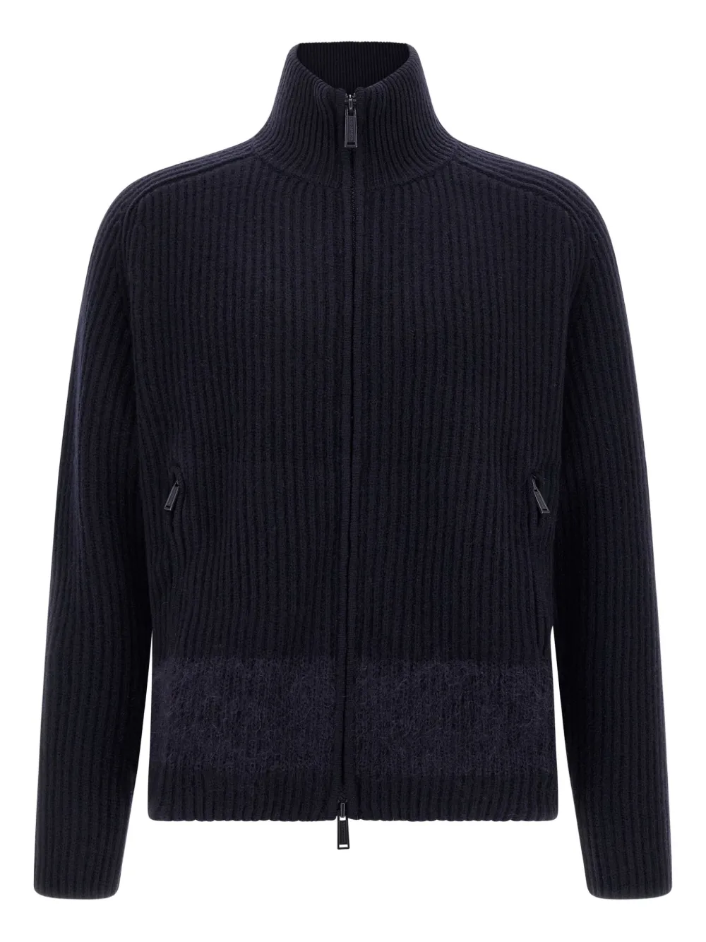 Кардиган в рубчик с высоким воротом и застежкой-молнией спереди DSQUARED2, синий
Кардиган в рубчик с высоким воротом и застежкой-молнией спереди DSQUARED2, синий