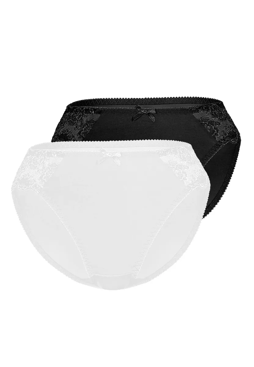Трусики Sassa (2 шт.) с кружевной вставкой, белый
Трусики Sassa (2 шт.) с кружевной вставкой, белый