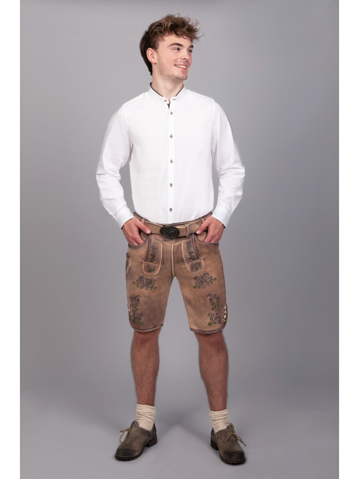 Короткие кожаные брюки Wildbock, замша Peter Green, коричневого цвета Edelnice
Короткие кожаные брюки Wildbock, замша Peter Green, коричневого цвета Edelnice