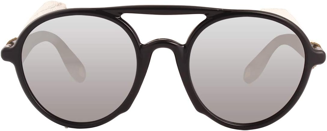 Поляризованные солнцезащитные очки для мужчин и женщин в стиле ретро-стимпанк, круглая оправа, очки для вождения, 100% защита от УФ-излучения MAGIC ROSE, Bright Black / Silver
Поляризованные солнцезащитные очки для мужчин и женщин в стиле ретро-стимпанк, круглая оправа, очки для вождения, 100% защита от УФ-излучения MAGIC ROSE, Bright Black / Silver