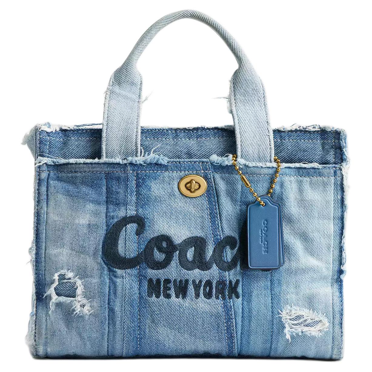 COACH Кожаная сумка-шоппер Cargo Denim, средняя, женская, джинсовая синяя
COACH Кожаная сумка-шоппер Cargo Denim, средняя, женская, джинсовая синяя