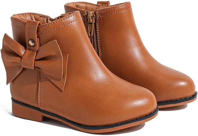 Модные ботинки для девочек, короткие замшевые ботильоны с застежкой-молнией и бантом для малышей/маленьких детей CIXVXCI, Brown
Модные ботинки для девочек, короткие замшевые ботильоны с застежкой-молнией и бантом для малышей/маленьких детей CIXVXCI, Brown