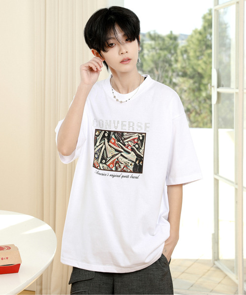 Футболка с коротким рукавом свободного кроя, с защитой от УФ-излучения и стразовой отделкой CONVERSE, белый
Футболка с коротким рукавом свободного кроя, с защитой от УФ-излучения и стразовой отделкой CONVERSE, белый