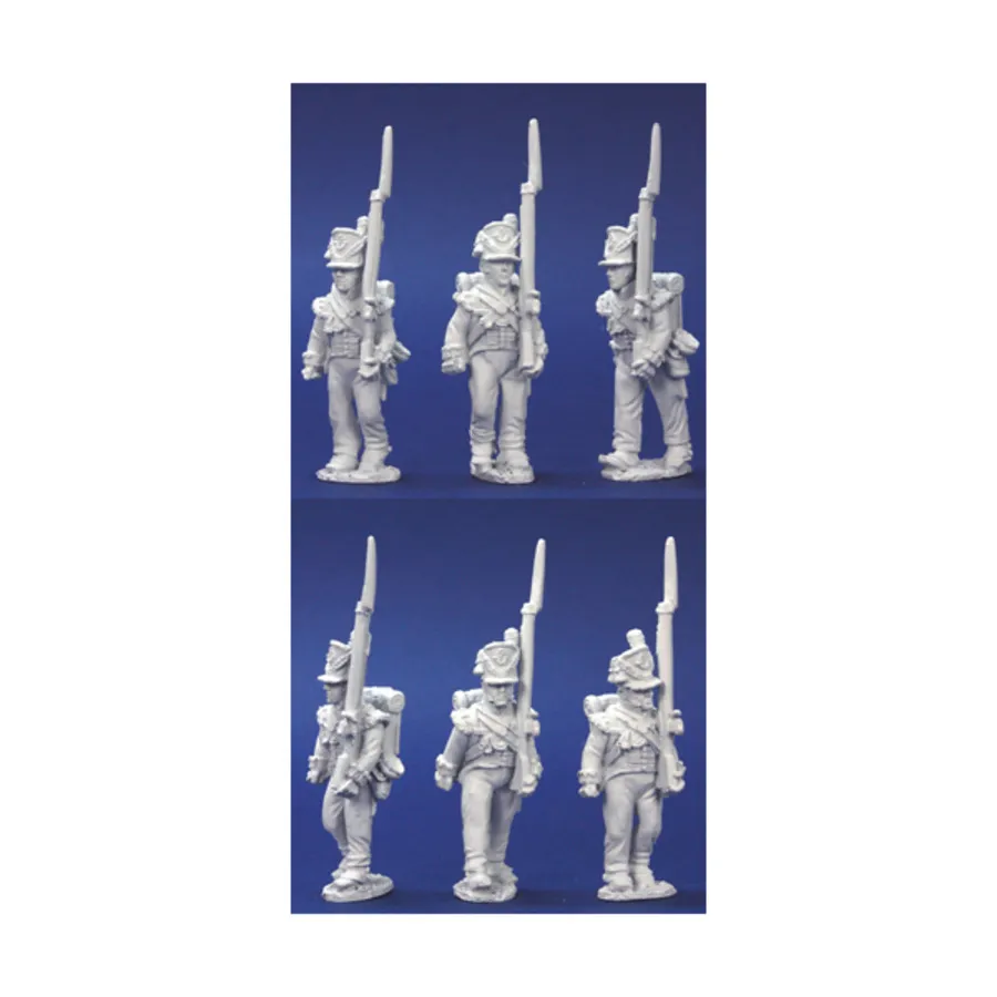 Смешанная британская легкая рота марширует в бельгийском Шако, Napoleonics - British (28mm) (Front Rank Miniatures)
Смешанная британская легкая рота марширует в бельгийском Шако, Napoleonics - British (28mm) (Front Rank Miniatures)