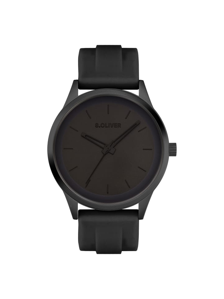 s.Oliver Спортивные и стильные наручные часы черного цвета
s.Oliver Спортивные и стильные наручные часы черного цвета