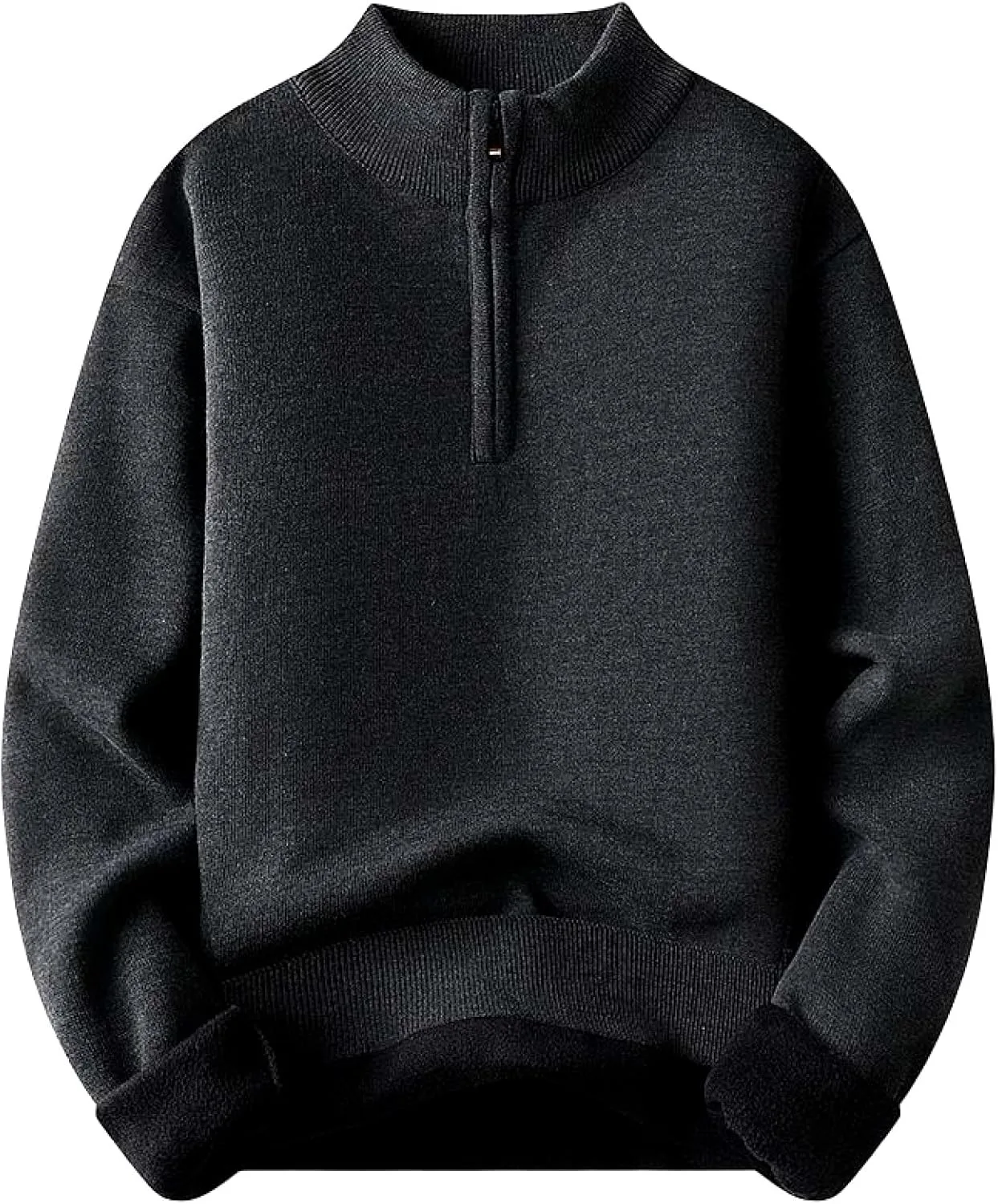 Мужской вязаный свитер с подкладкой и молнией до середины в нейтральных тонах
Мужской вязаный свитер с подкладкой и молнией до середины в нейтральных тонах