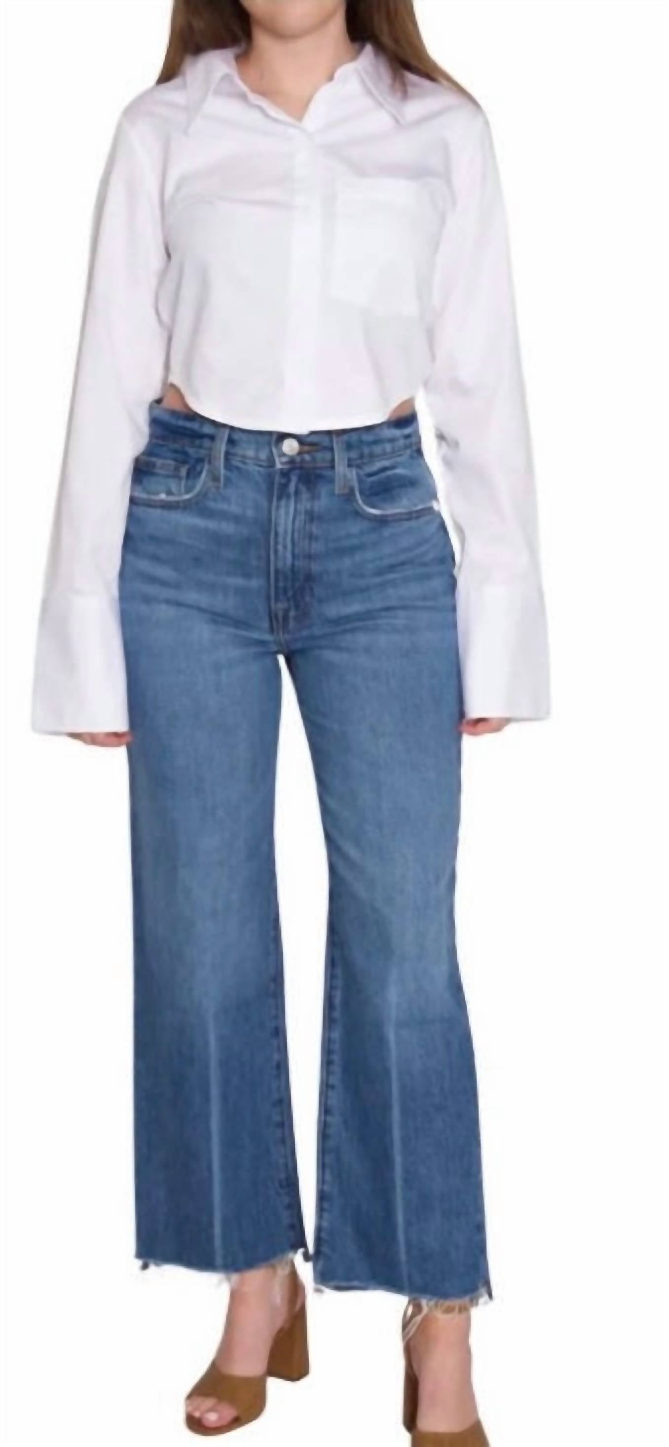 Джинсы Le Jane Crop Step в морском стиле FRAME, цвет mariner clean
Джинсы Le Jane Crop Step в морском стиле FRAME, цвет mariner clean