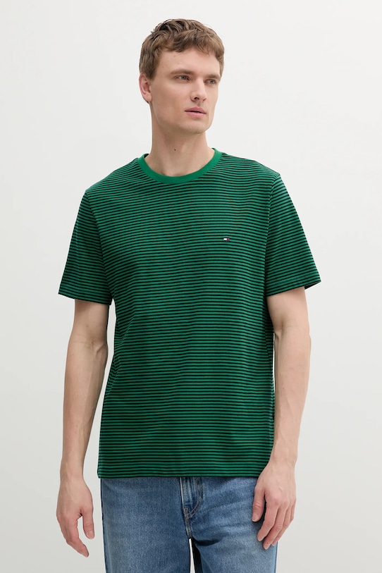 Хлопковая футболка Tommy Hilfiger, зеленый
Хлопковая футболка Tommy Hilfiger, зеленый