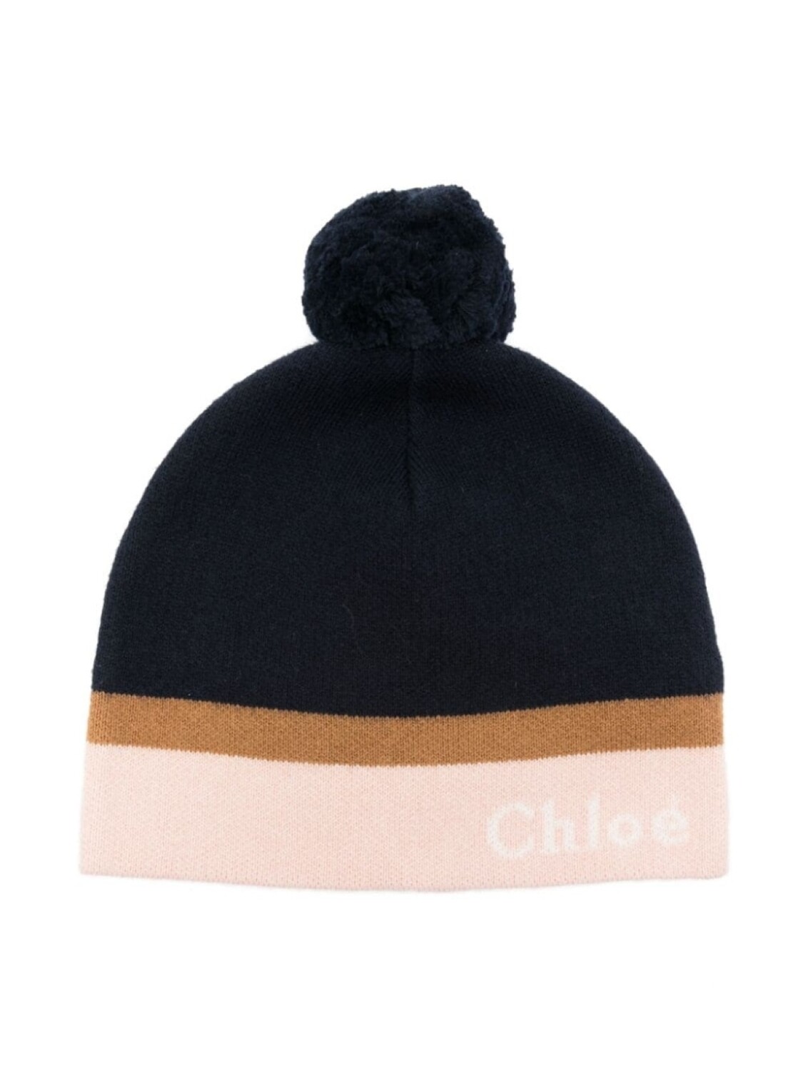 Chloé Kids шапка-бини с логотипом, вязка интарсия, синий
Chloé Kids шапка-бини с логотипом, вязка интарсия, синий