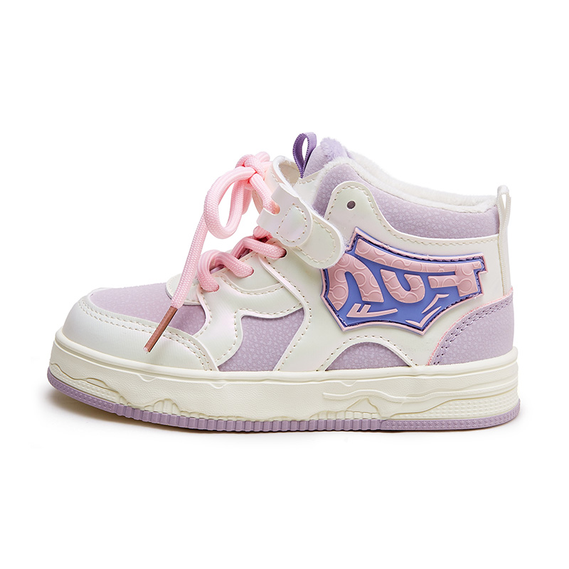 Устойчивые к скольжению, износостойкие, утепленные высокие детские скейтбордические кроссовки Warrior бело-фиолетово-розовые с подкладкой из флиса
Устойчивые к скольжению, износостойкие, утепленные высокие детские скейтбордические кроссовки Warrior бело-фиолетово-розовые с подкладкой из флиса