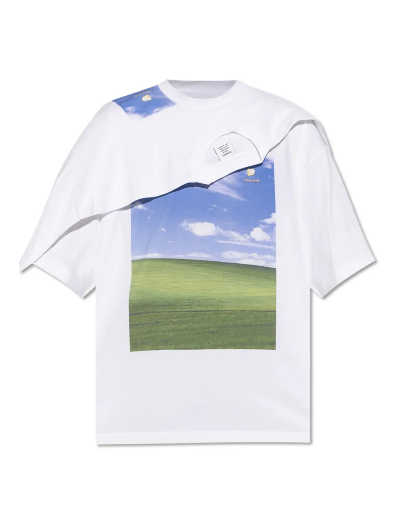 Футболка VETEMENTS с многослойным графическим принтом, белый
Футболка VETEMENTS с многослойным графическим принтом, белый