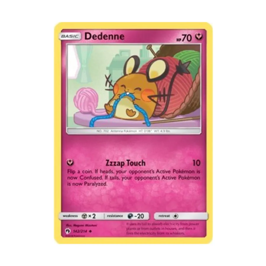 CCG Деденне (142) (U) #142, Pokemon - SM - Lost Thunder - Singles
CCG Деденне (142) (U) #142, Pokemon - SM - Lost Thunder - Singles