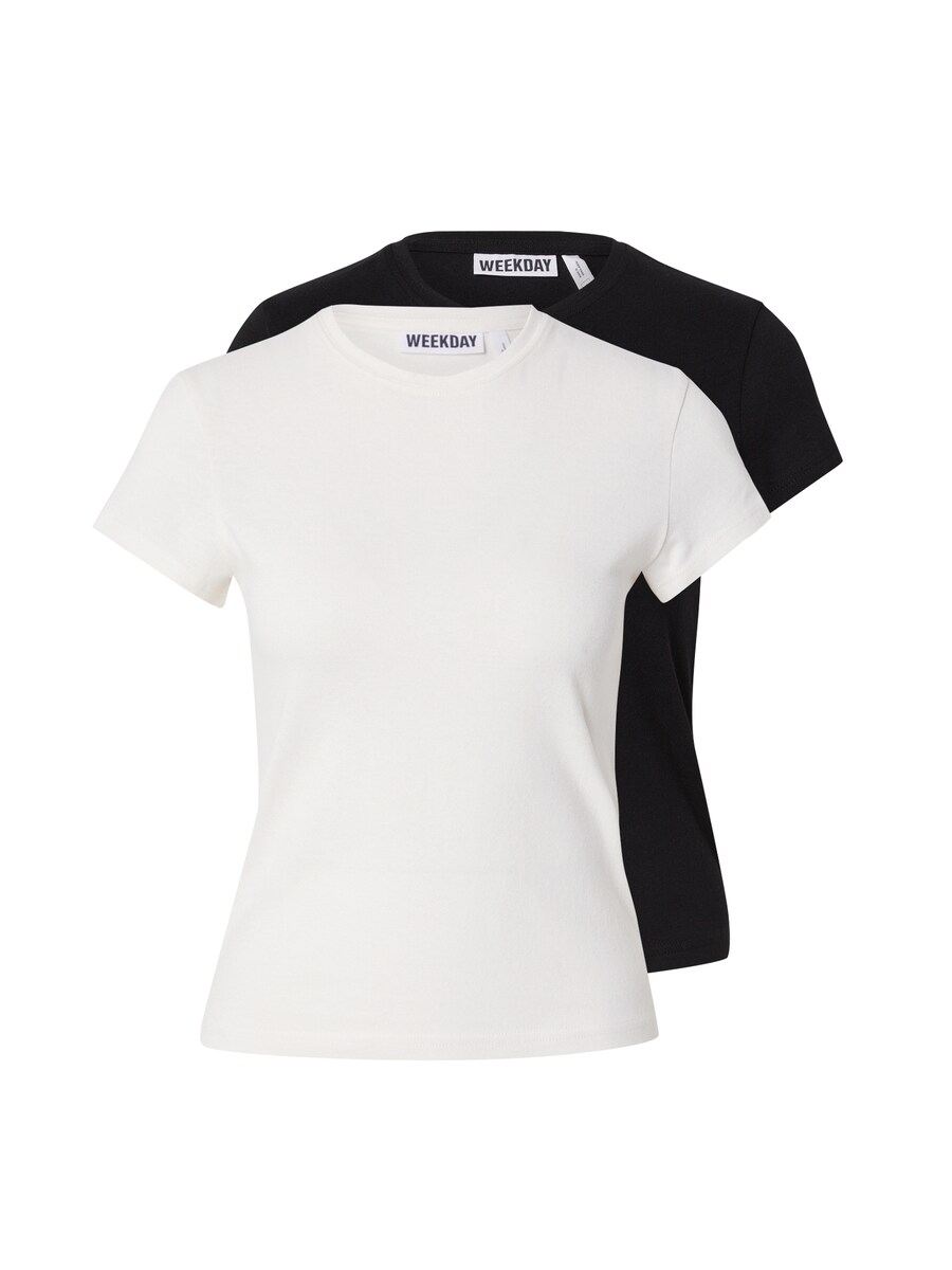 Рубашка WEEKDAY Carla, черный/белый
Рубашка WEEKDAY Carla, черный/белый