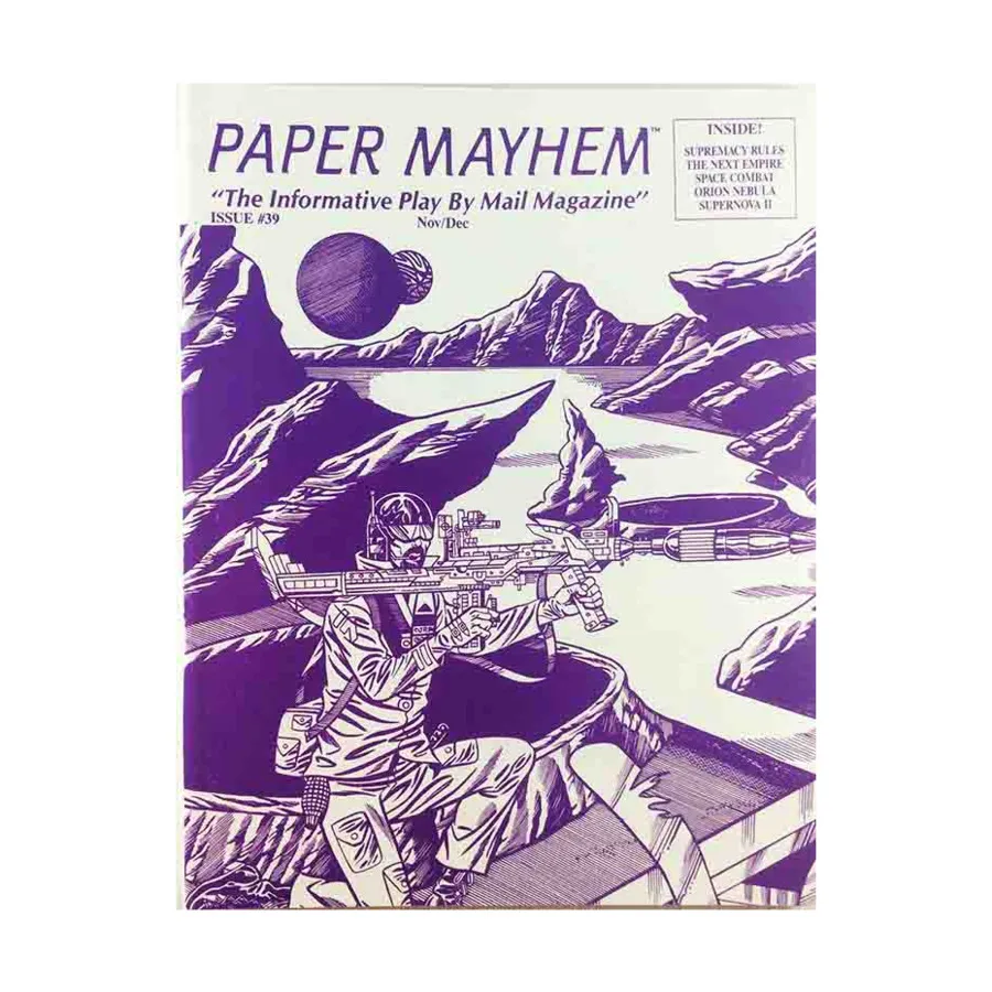 Журнал #39 "Supremacy, Orion Nebula, Supernova II", Paper Mayhem - The Informative Play-By-Mail Magazine
Журнал #39 "Supremacy, Orion Nebula, Supernova II", Paper Mayhem - The Informative Play-By-Mail Magazine