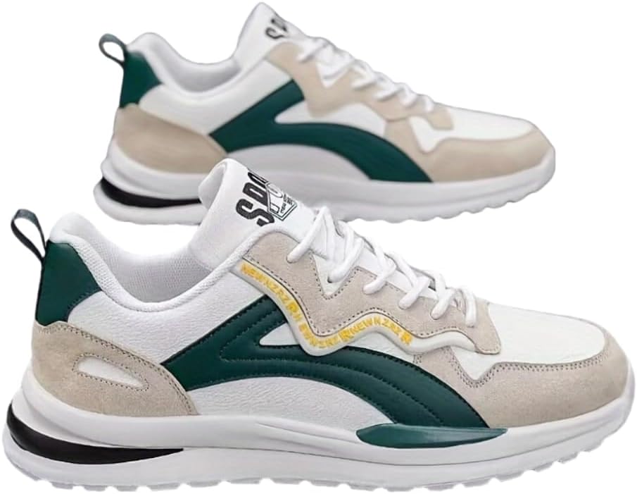 Мужские модные кроссовки низкие, удобные, нескользящие и прочные на шнуровке для тренировок на улице Hhhchpm, белый/зеленый
Мужские модные кроссовки низкие, удобные, нескользящие и прочные на шнуровке для тренировок на улице Hhhchpm, белый/зеленый