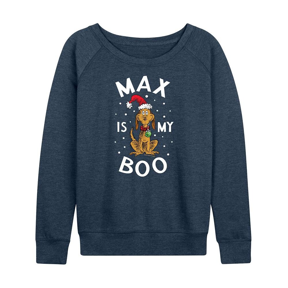 Женский легкий свитшот из френч терри Dr. Seuss The Grinch Max Is My Boo Licensed Character, цвет Heather Indigo
Женский легкий свитшот из френч терри Dr. Seuss The Grinch Max Is My Boo Licensed Character, цвет Heather Indigo