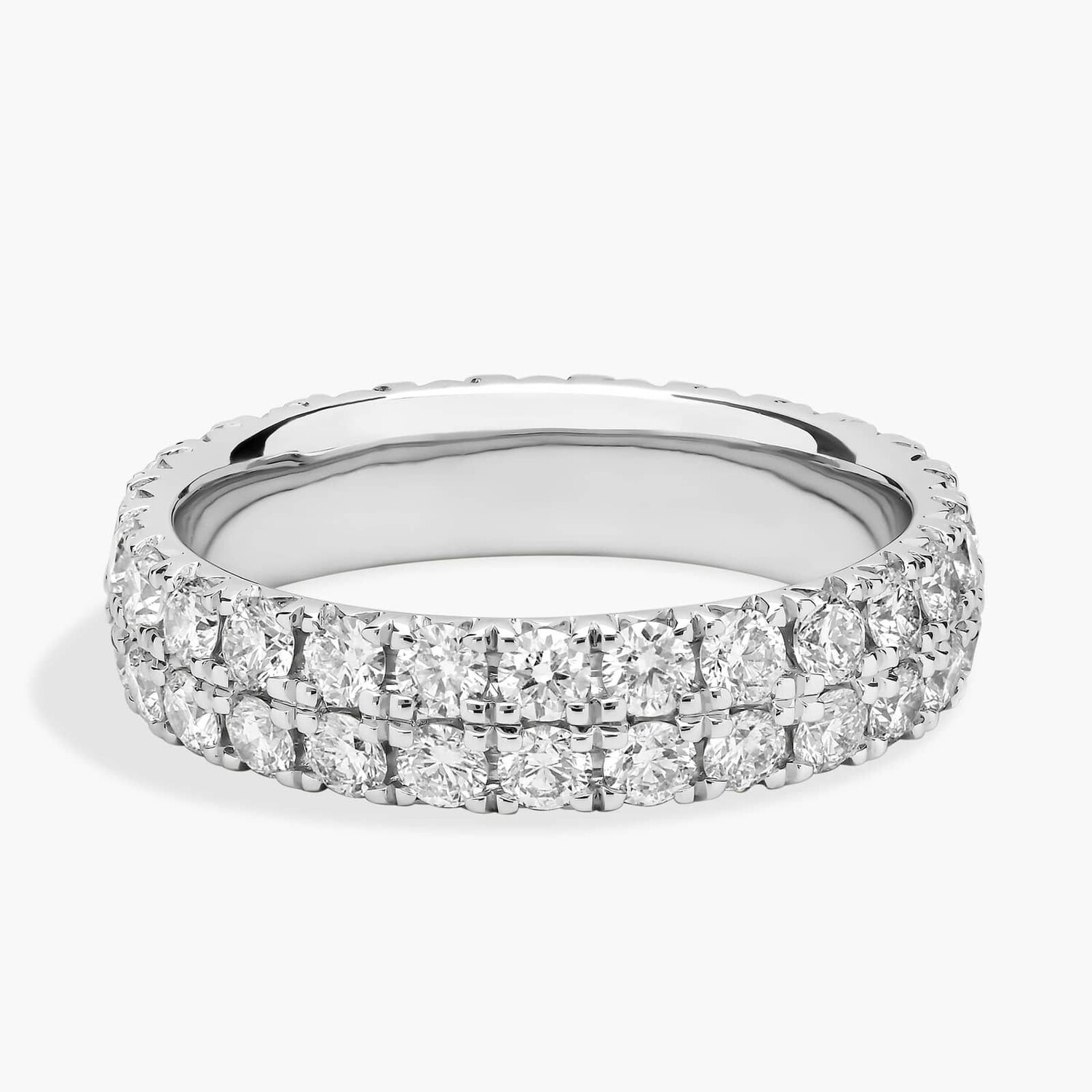 Кольцо Eternity с двумя рядами бриллиантов French Pavé из 14-каратного белого золота (2 карата) Blue Nile
Кольцо Eternity с двумя рядами бриллиантов French Pavé из 14-каратного белого золота (2 карата) Blue Nile