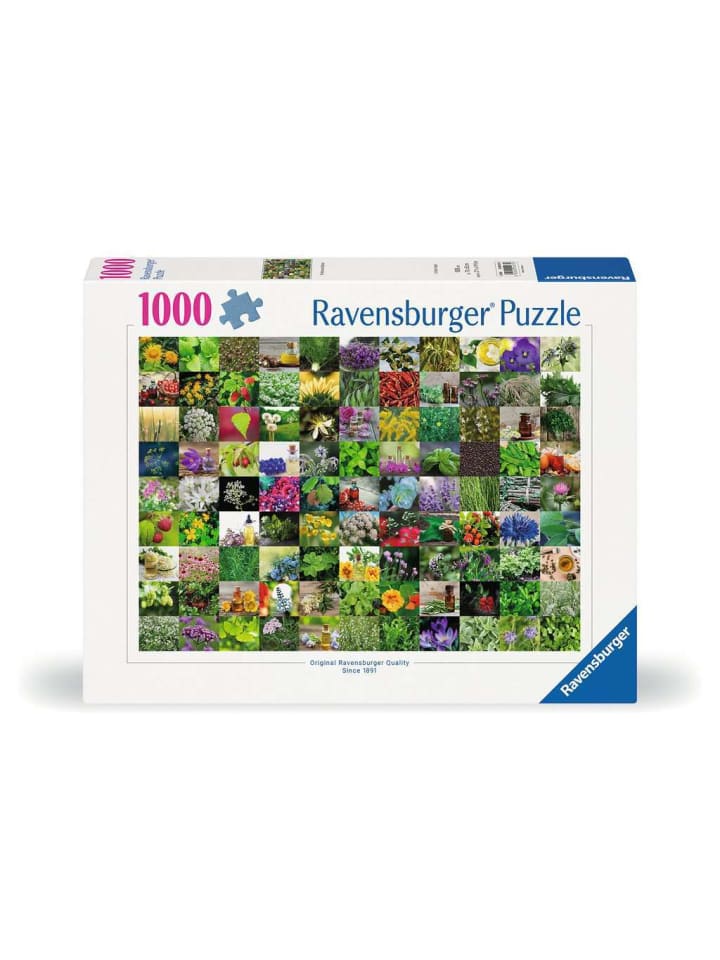 Пазл Ravensburger, 1000 деталей, 99 цветных изображений трав и специй
Пазл Ravensburger, 1000 деталей, 99 цветных изображений трав и специй