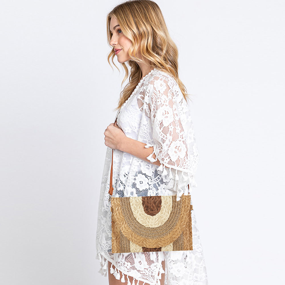 Разноцветный соломенный клатч с металлической подкладкой / сумка через плечо FASHNZFAB, Taupe
Разноцветный соломенный клатч с металлической подкладкой / сумка через плечо FASHNZFAB, Taupe