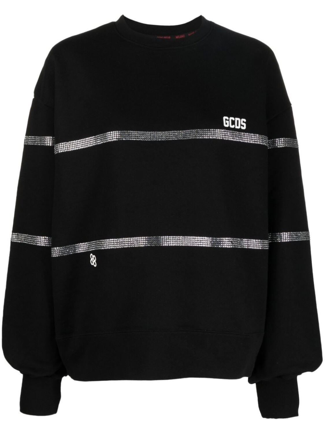 Gcds crystal-embellished striped sweatshirt, черный
Gcds crystal-embellished striped sweatshirt, черный
