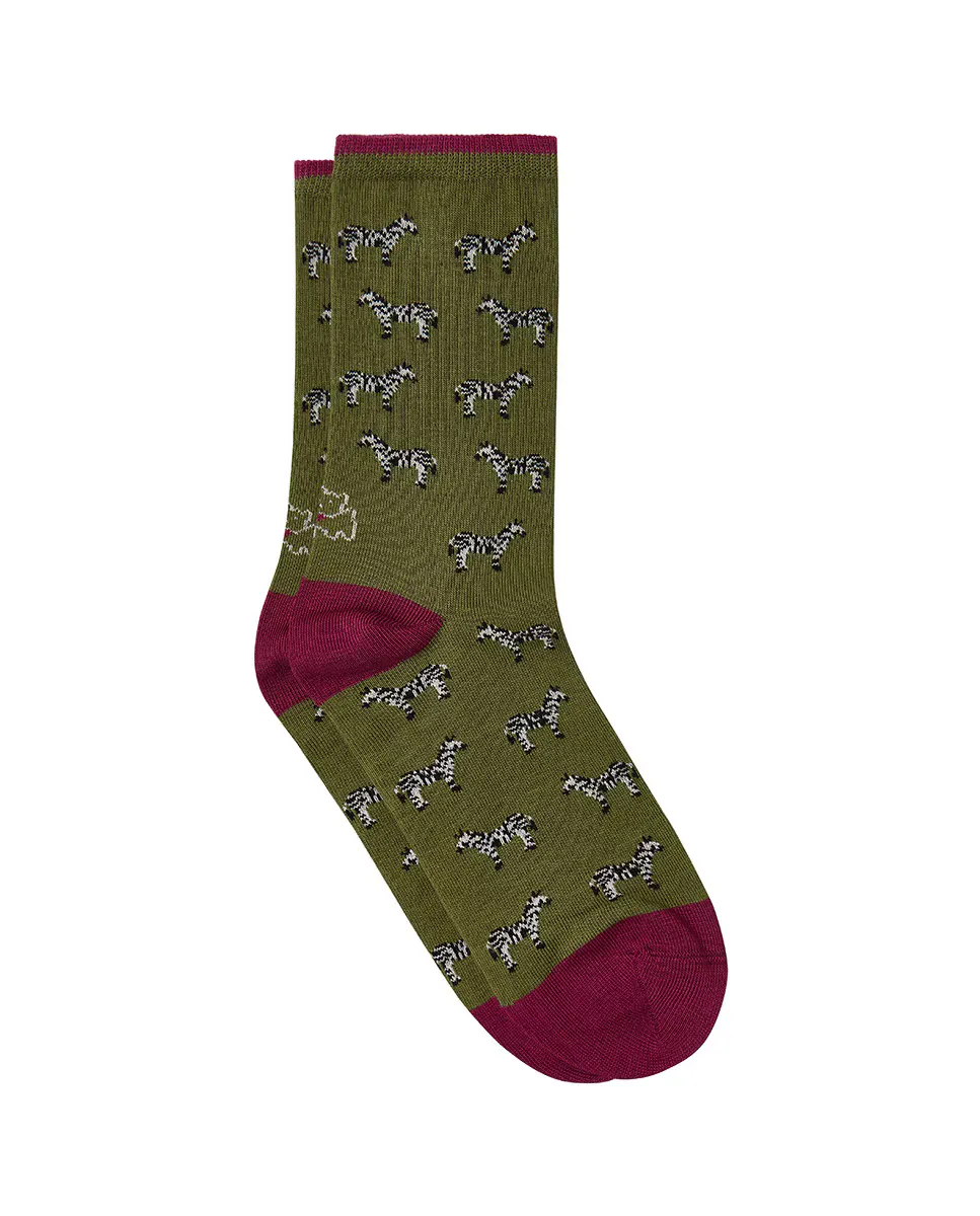 Обычные носки зеленого цвета с принтом «зебра» Kiff-Kiff, зеленый
Обычные носки зеленого цвета с принтом «зебра» Kiff-Kiff, зеленый