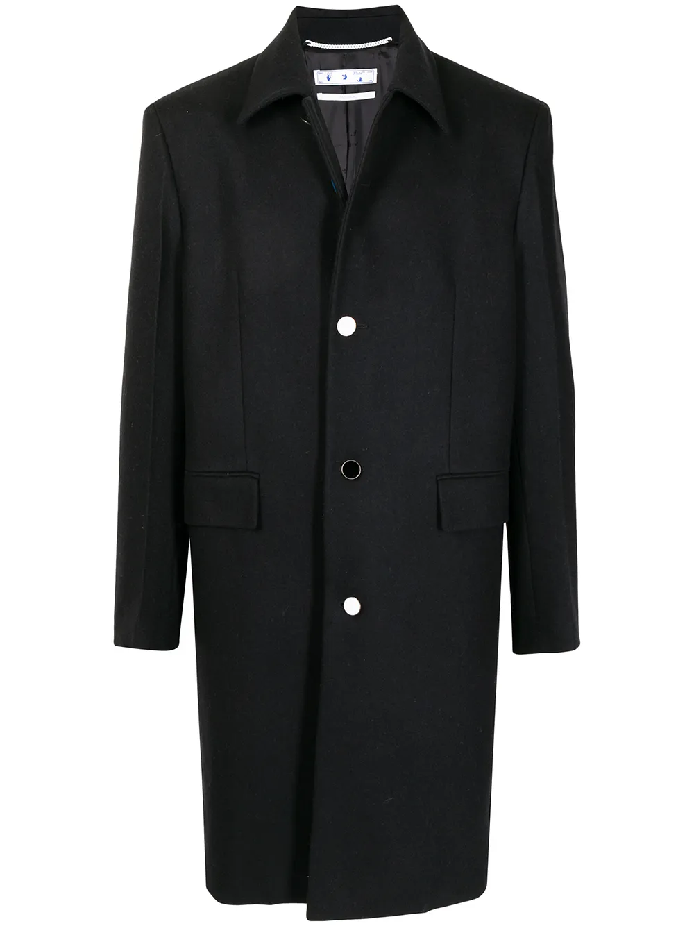 Однобортное пальто из смесовой шерсти OFF-WHITE, черный
Однобортное пальто из смесовой шерсти OFF-WHITE, черный