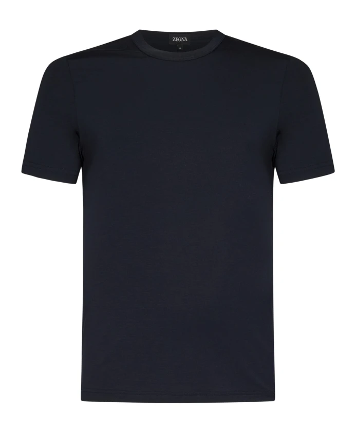 Синяя мужская футболка с круглым вырезом Zegna, синий
Синяя мужская футболка с круглым вырезом Zegna, синий