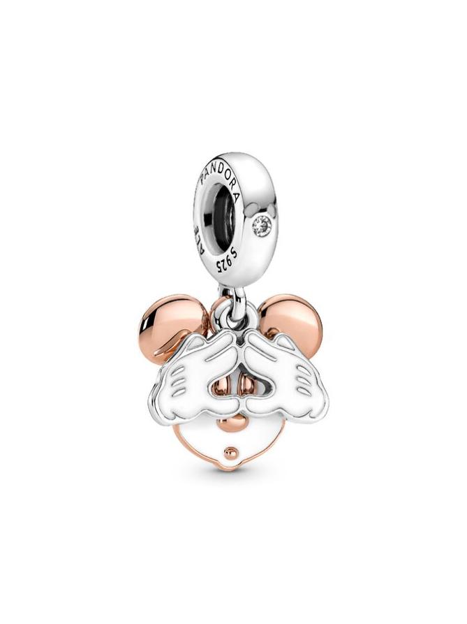 Шарм Pandora Disney Mickey Mouse Double Dangle Charm, стерлинговое серебро/розовое золото
Шарм Pandora Disney Mickey Mouse Double Dangle Charm, стерлинговое серебро/розовое золото