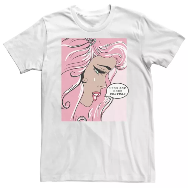 Большая и высокая футболка с постером «Меньше попсы, больше культуры» Licensed Character, белый
Большая и высокая футболка с постером «Меньше попсы, больше культуры» Licensed Character, белый