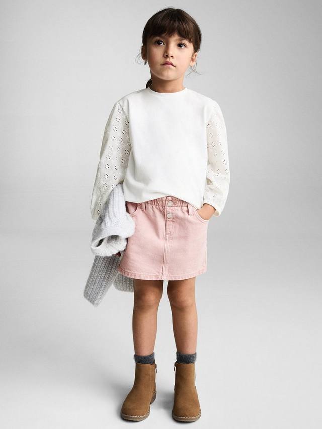 Детская хлопчатобумажная джинсовая юбка cindy Mango, розовый 
Детская хлопчатобумажная джинсовая юбка cindy Mango, розовый