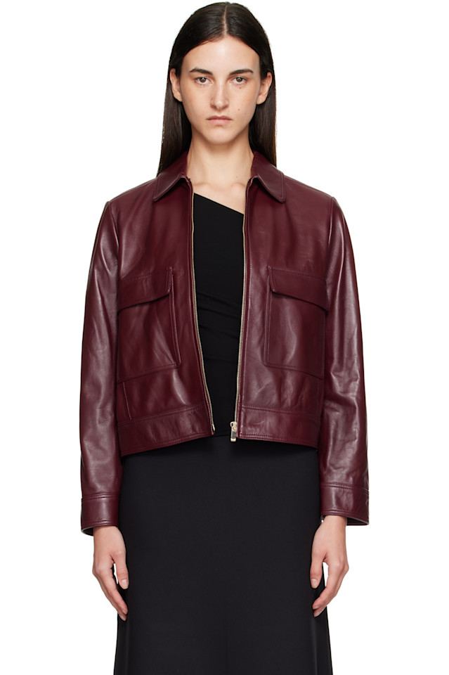 Max Mara Бордовая кожаная куртка Nepet
Max Mara Бордовая кожаная куртка Nepet