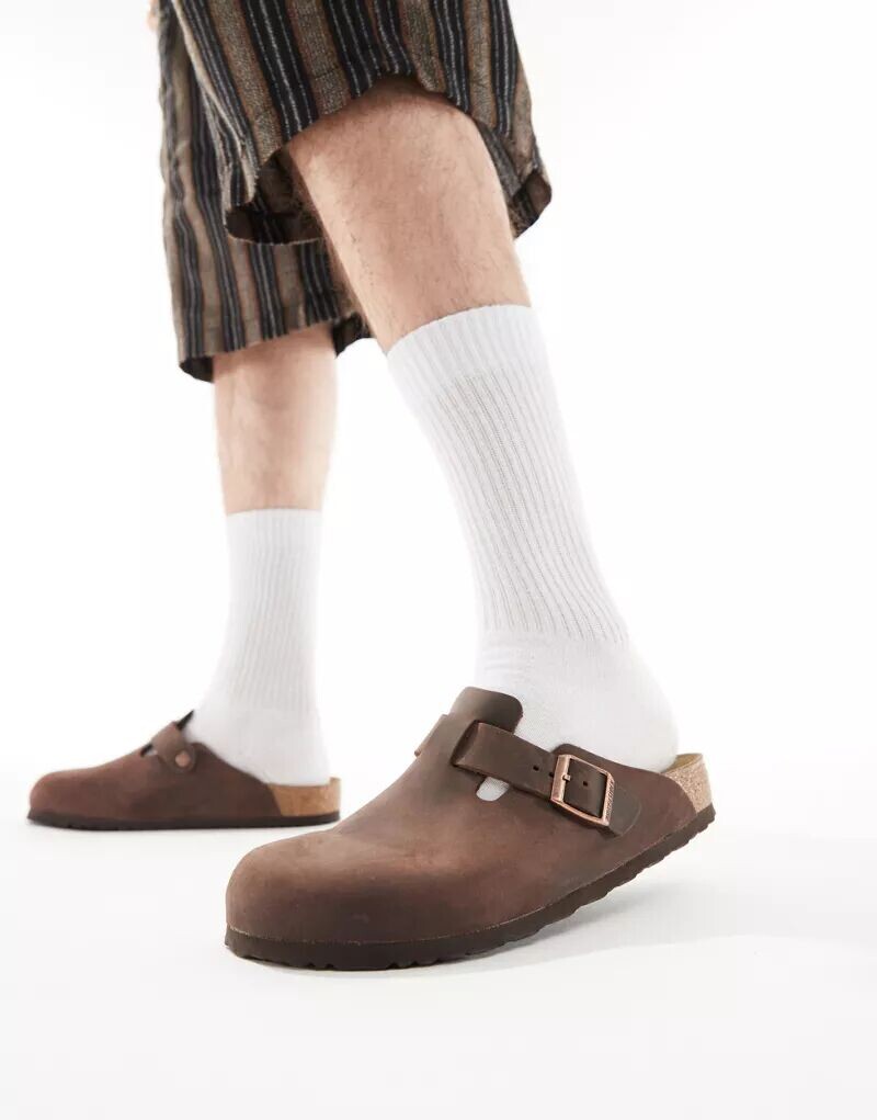 Сабо Birkenstock Boston из промасленной кожи Habana
Сабо Birkenstock Boston из промасленной кожи Habana