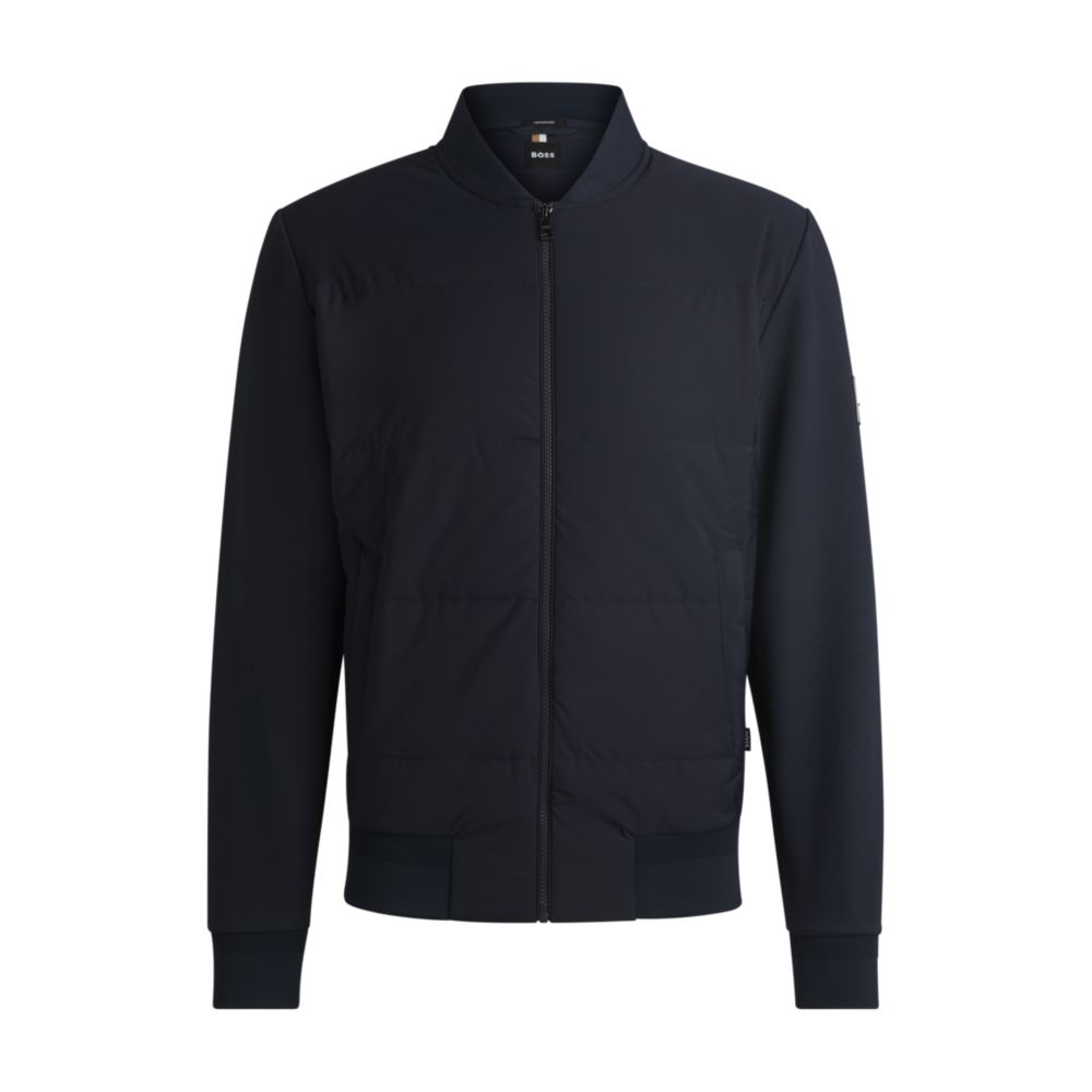 Гибридная толстовка на молнии с мягкой передней панелью BOSS, темно-синий
Гибридная толстовка на молнии с мягкой передней панелью BOSS, темно-синий