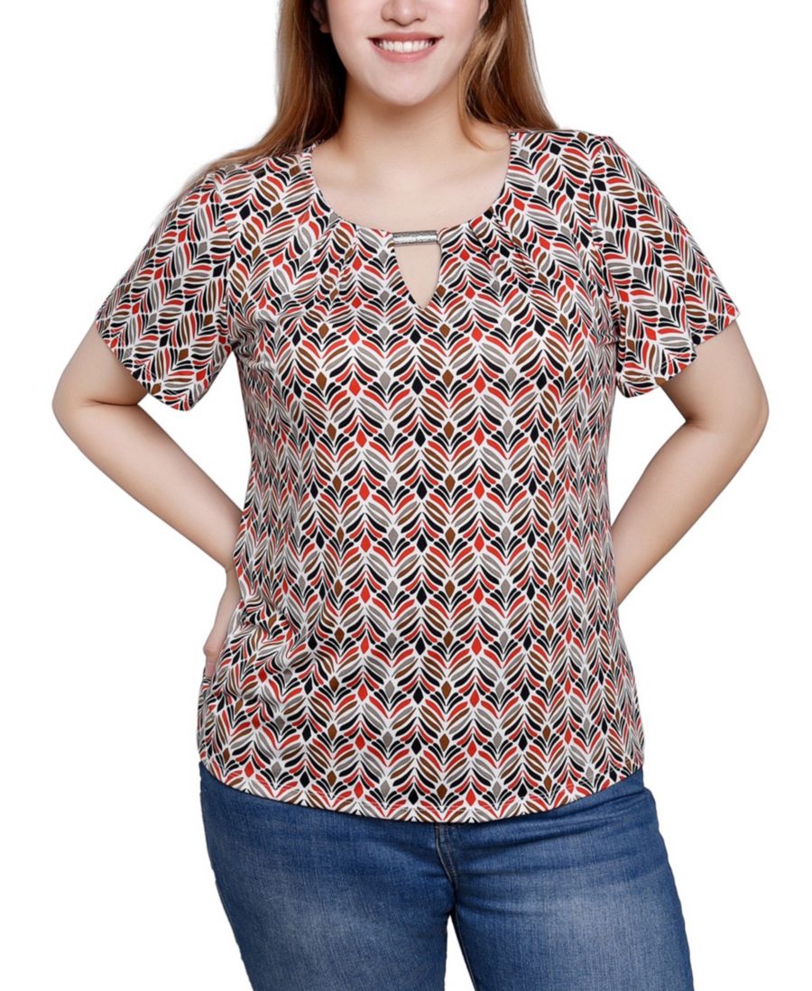 Футболка с коротким рукавом и фурнитурой NY Collection, Diamond Feather
Футболка с коротким рукавом и фурнитурой NY Collection, Diamond Feather