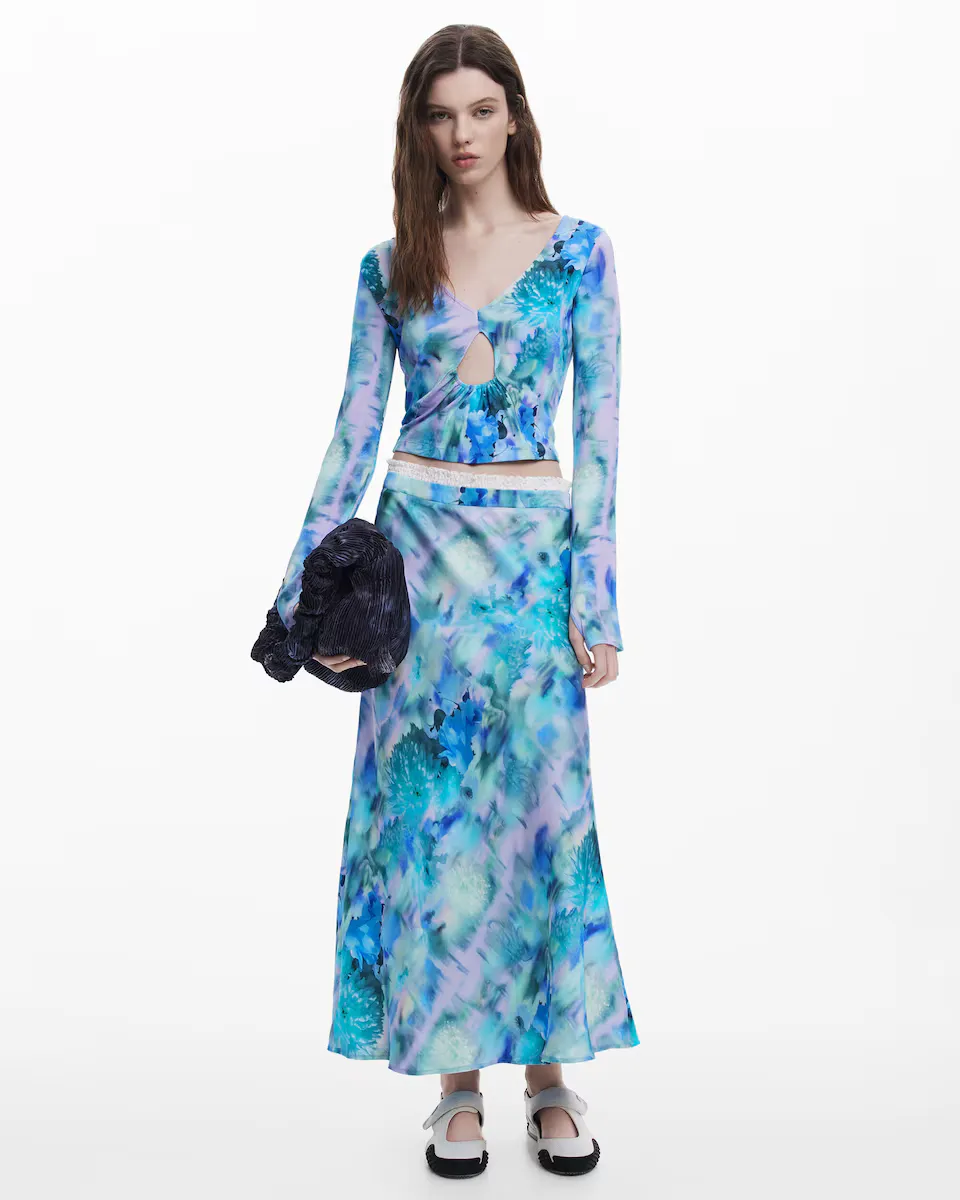 Юбка миди Collina Strada Desigual, синий
Юбка миди Collina Strada Desigual, синий