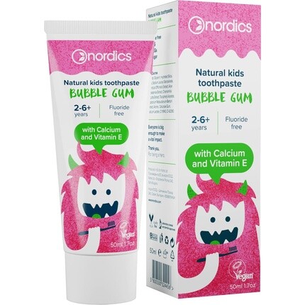 Зубная паста Kids Bubble Gum без муки, Nordics Organic Care
Зубная паста Kids Bubble Gum без муки, Nordics Organic Care