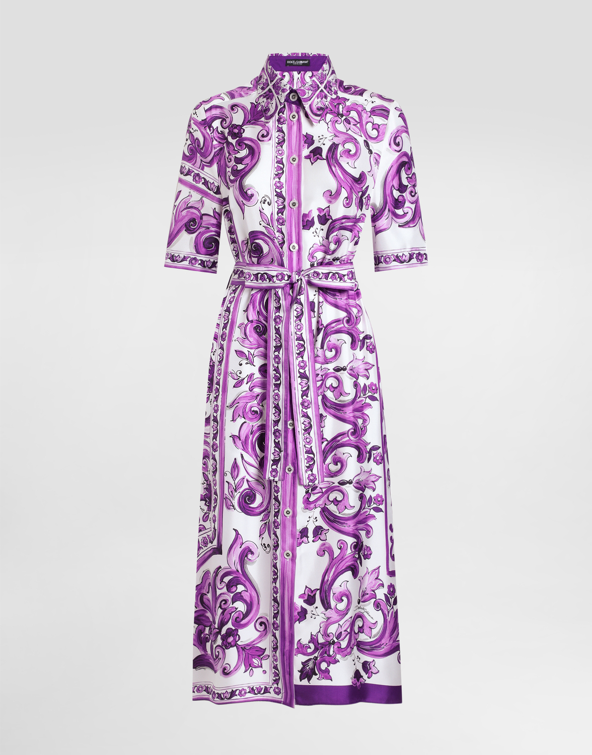 Сорочка-платье из твила с принтом майолика Dolce & Gabbana, мультиколор
Сорочка-платье из твила с принтом майолика Dolce & Gabbana, мультиколор