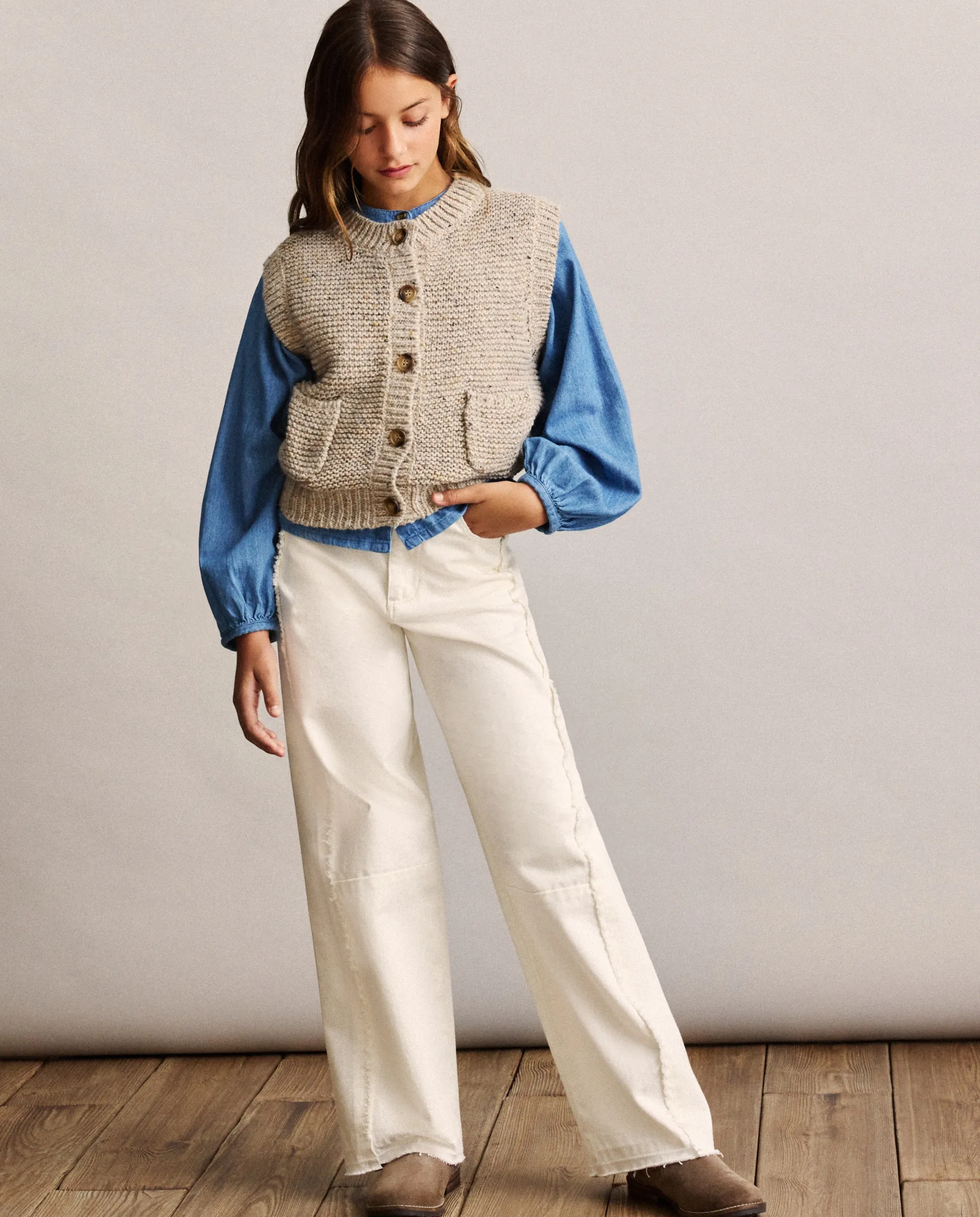 Детский жакет с пуговицами и карманами Coconut El Corte Inglés, бежевый 
Детский жакет с пуговицами и карманами Coconut El Corte Inglés, бежевый